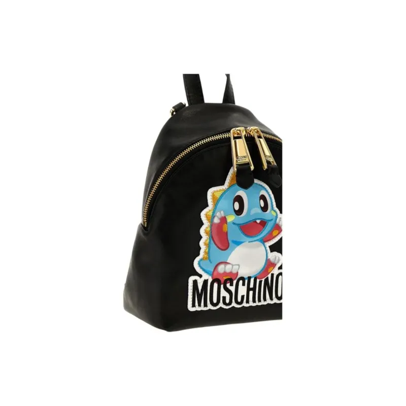 MOSCHINO Logo-Appliqué Zipped Mini Backpack-2