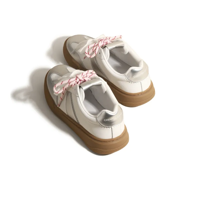 CHENTER KATER German Army Trainers Low Top Skateboard Shoes Women's-3