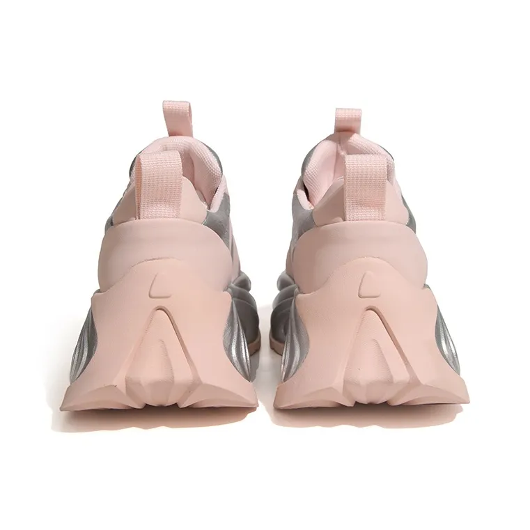 XIAOFAMIAO Wear Resistant Height Increasing Low Top Chunky Sneakers Women's-4