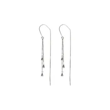 U state Sterling Silver 990 Drop Earrings Women's
