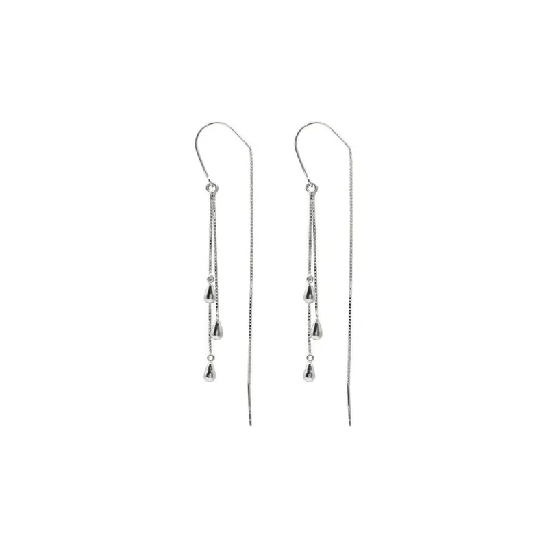 U state Sterling Silver 990 Drop Earrings Women's-0