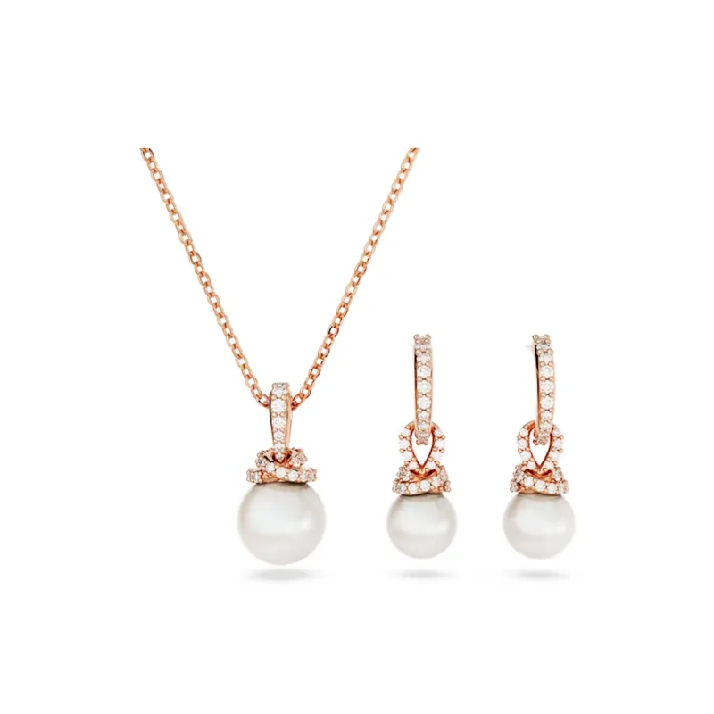 Swarovski Faux Crystal Necklaces Women's Rose Gold-0