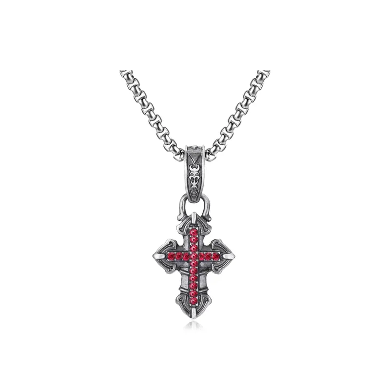 EVBEA Tin Titanium Steel Necklaces Men's-0