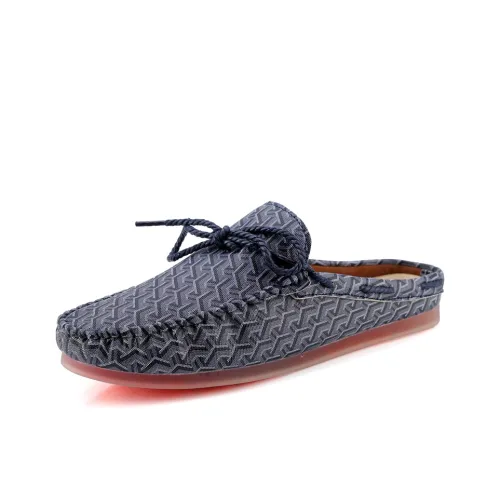 KUPE Slip Resistant Abrasion Resistant Wrap toe Slippers Men's