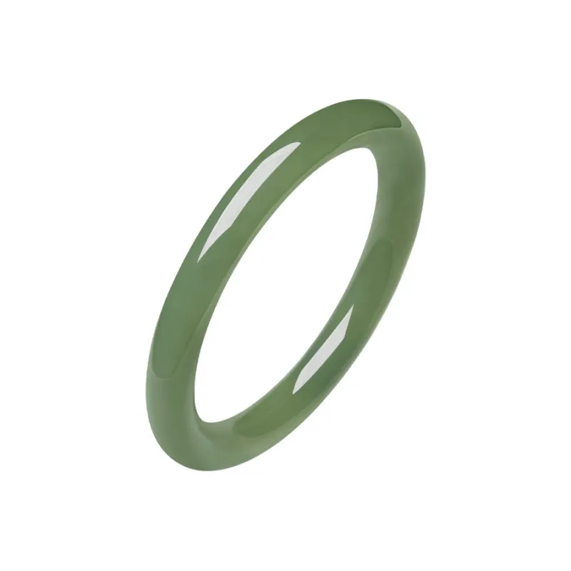 ZHOU LIU FU Bangles Green Jade Women's-23