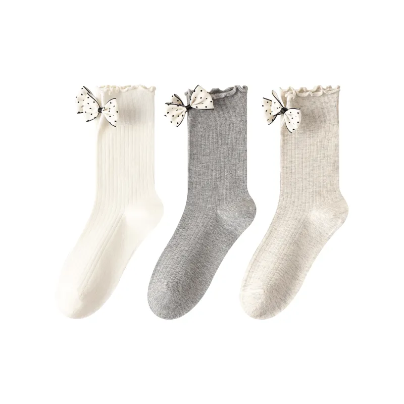AUGUST Mid Calf Socks Women's 3 Pack-3