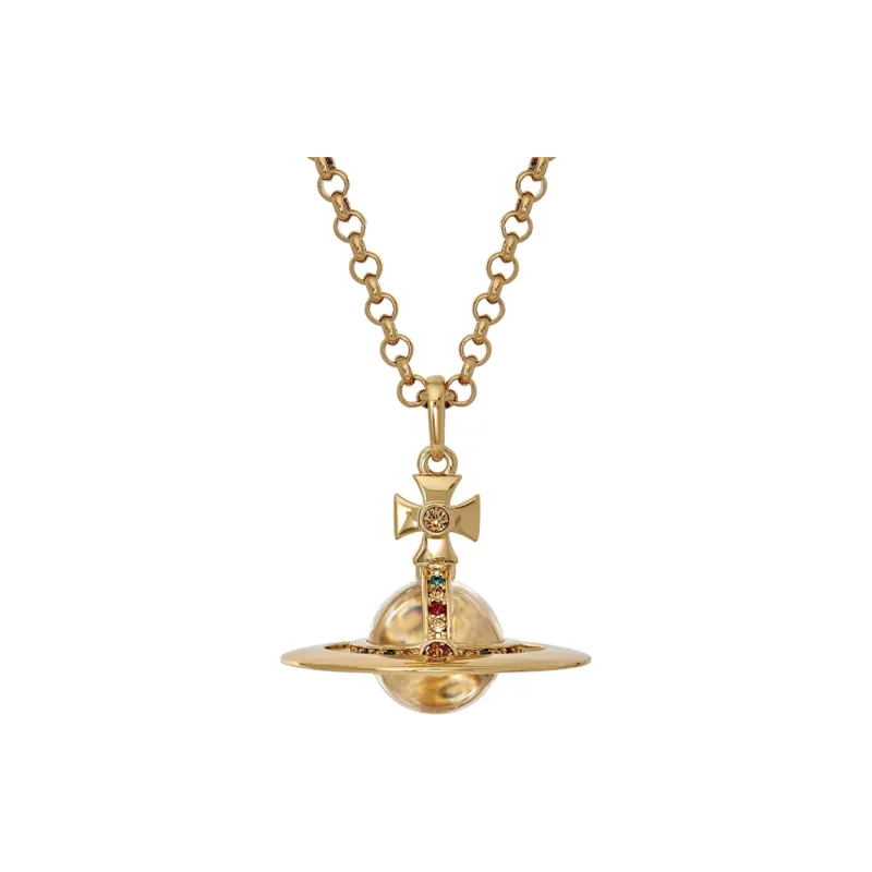 Vivienne Westwood Brass Necklaces Unisex Gold-0