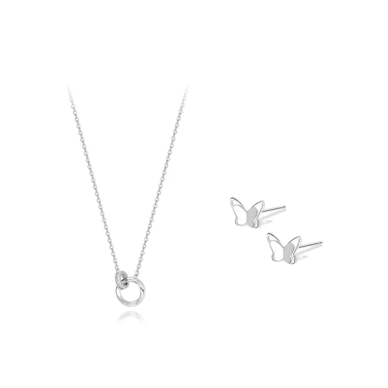 Silver Trim Sterling Silver 999 Necklaces Women's-18
