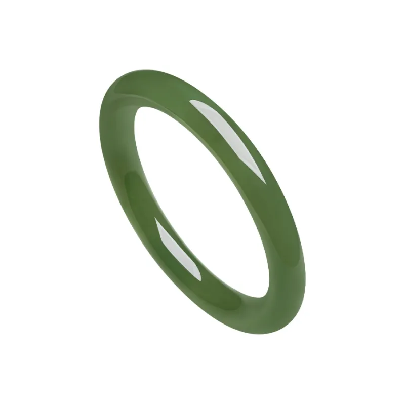 ZHOU LIU FU Bangles Green Jade Women's-29