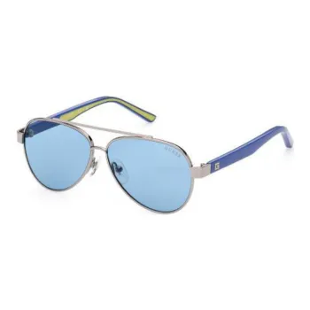GUESS Metal Aviator Sunglasses Kids' Blue