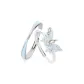 Blue Butterfly Love Glow in The Dark Couple Rings