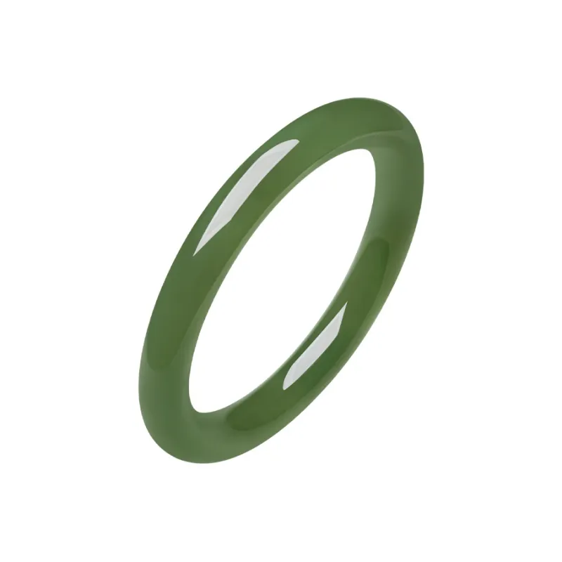 ZHOU LIU FU Bangles Green Jade Women's-28