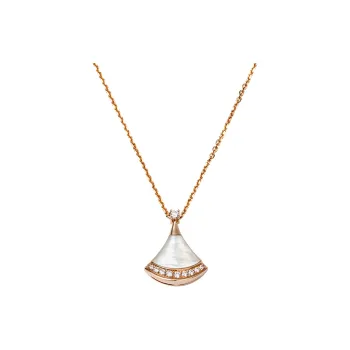BVLGARI Divas' Dream Series 18K Rose Gold Necklaces Unisex Rose Gold