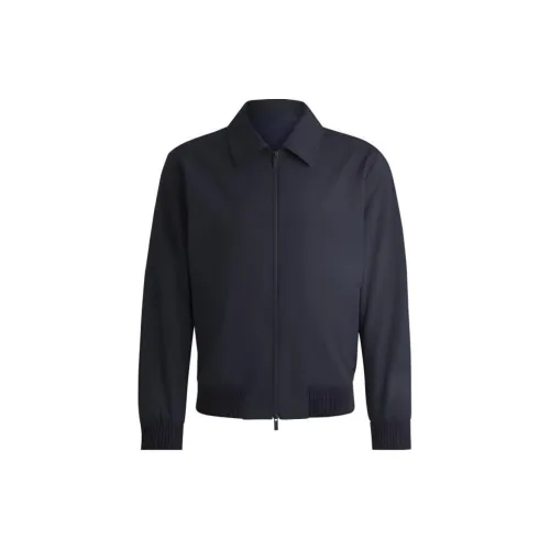 HUGO BOSS Jackets Men Marine Blue