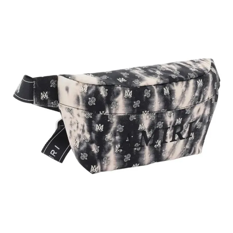 AMIRI Micro Paisley Tie Dye Bum Bag 'Black'-2