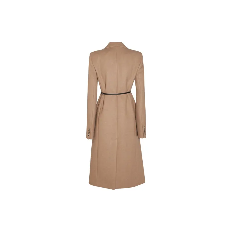 SportMax Double Breasted Belted Trench Coat-1