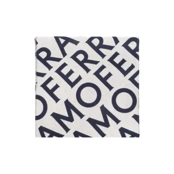 Ferragamo Logo print Fine knit Scarf