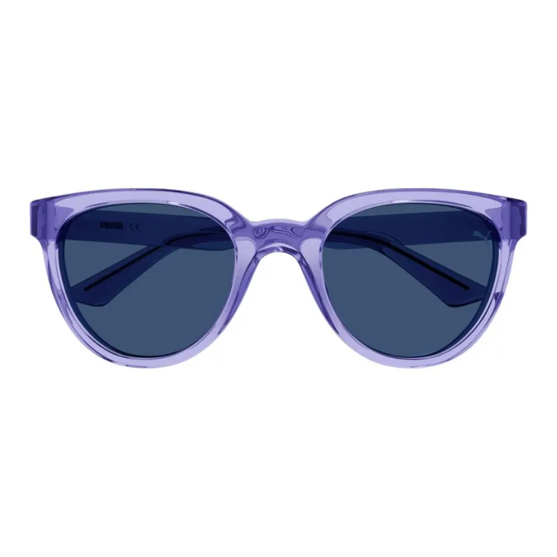 PUMA Plastic Round Sunglasses Women's Purple-1