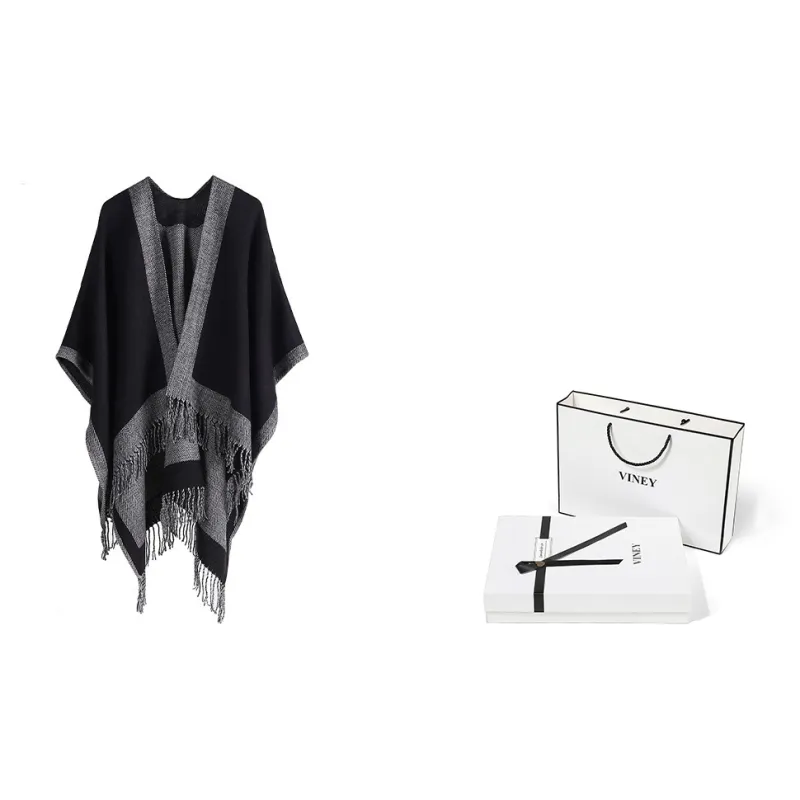 VINEY Shawls Women's Black-0