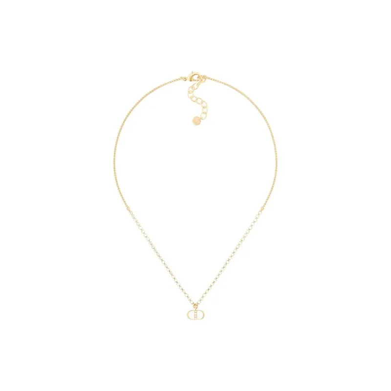 DIOR Classic CD Necklace Series Necklaces Women's Gold-1