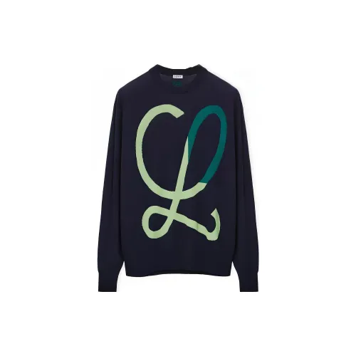 LOEWE L Intarsia Wool Sweater 