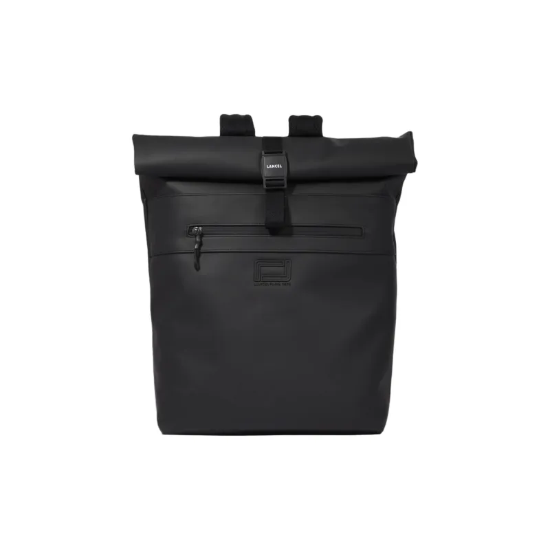 LANCEL Polyurethane Backpack Unisex Black-0