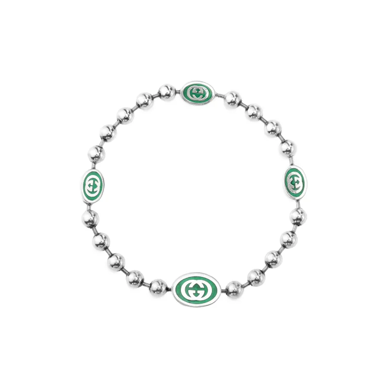 GUCCI Interlocking G Boule Chain Bracelet-0