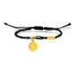 Fu Character Pendant Bracelet-Black Cord