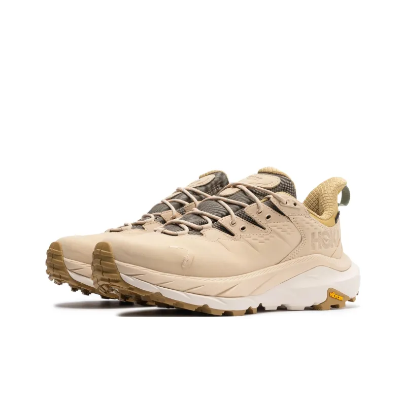 HOKA ONE ONE Kaha 2 Anti-Slip Wear-Resistant Low-Top Hiking Shoes Men's Light Brown-1
