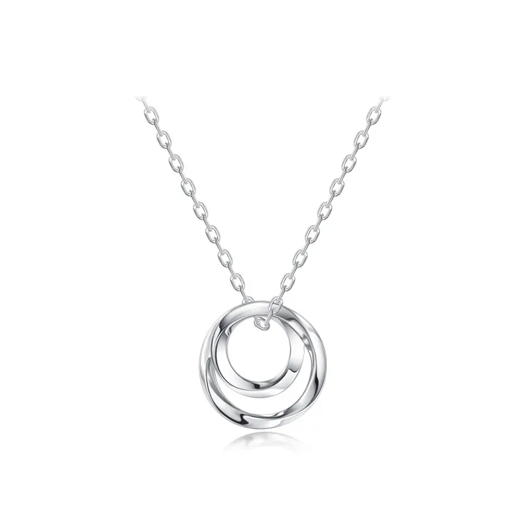FANCI S925 Silver Set With Gemstones Collarbone Chain Unisex-0