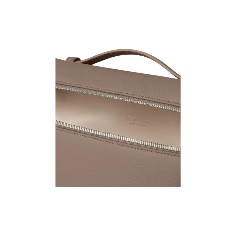 Loro Piana Calfskin Backpack Women's Warm Milk Scented-5
