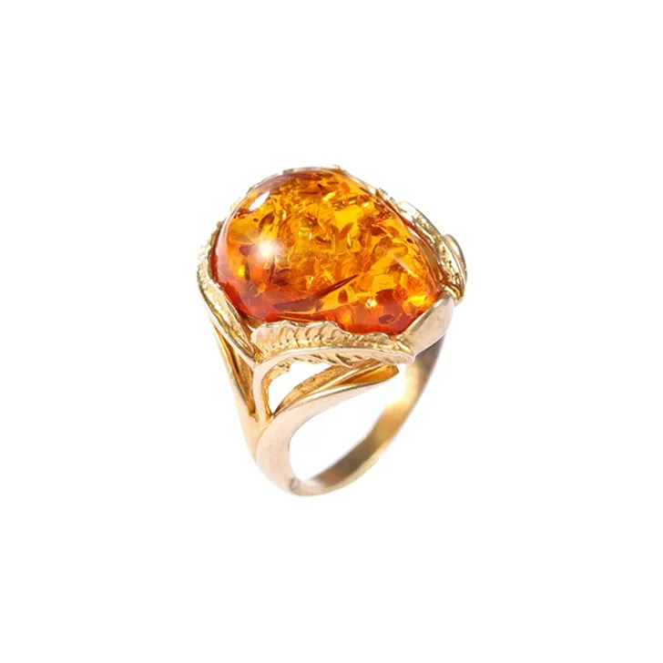 S&A Amber Beeswax Rings Women's-2
