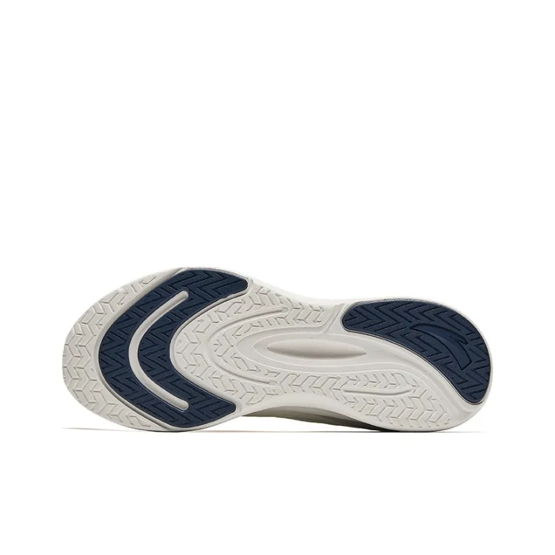 Anta Anti-Slip Wear-Resistant Low-Top Casual Running Shoes Men's White Gray Blue-4