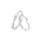 Mobius Loop Couple Rings-S925 Silver