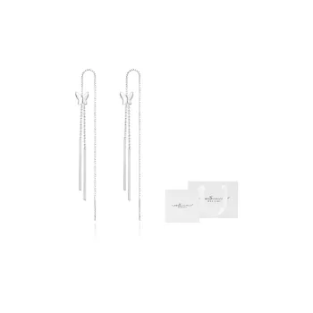 OSSINMI S925 Silver Drop Earrings Women's