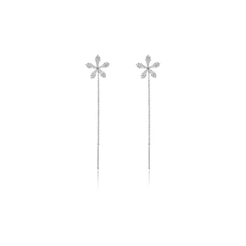 7℃ S925 Sterling Silver Stud Drop Earrings Women's