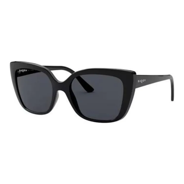 VOGUE Injection Molding Butterfly Sunglasses Women's Black-0