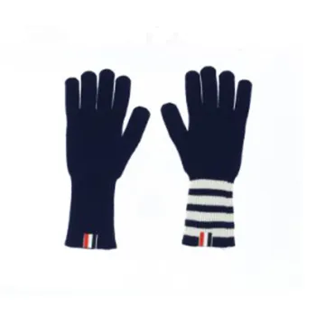 THOM BROWNE 4 Bar Cashmere Gloves