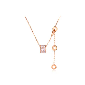 Asia Star S925 Silver Necklaces Women's Rose Gold/Silver
