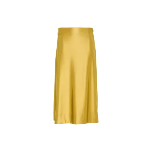 JIL SANDER Casual Long Skirts Women's Mustard Yellow