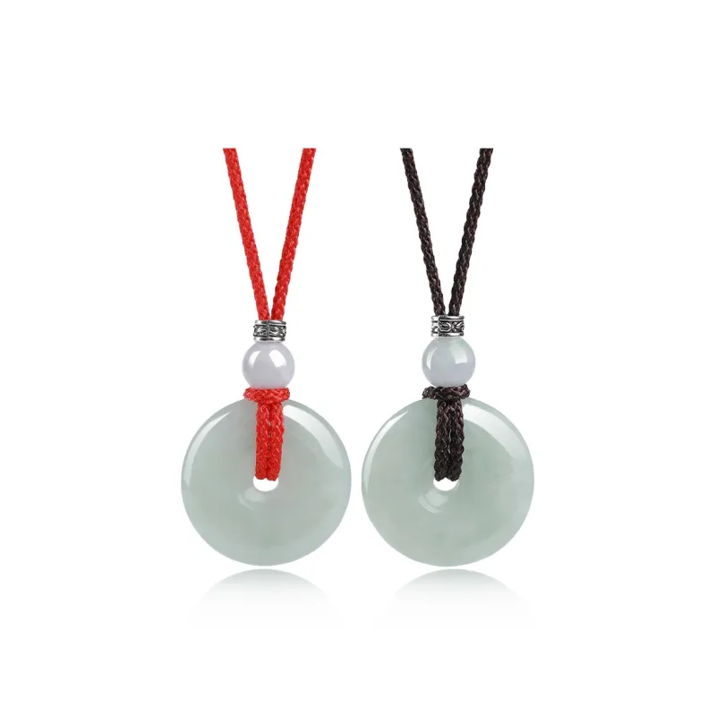 The Call Of The Heart Bean Type Jadeite Necklaces Unisex-11
