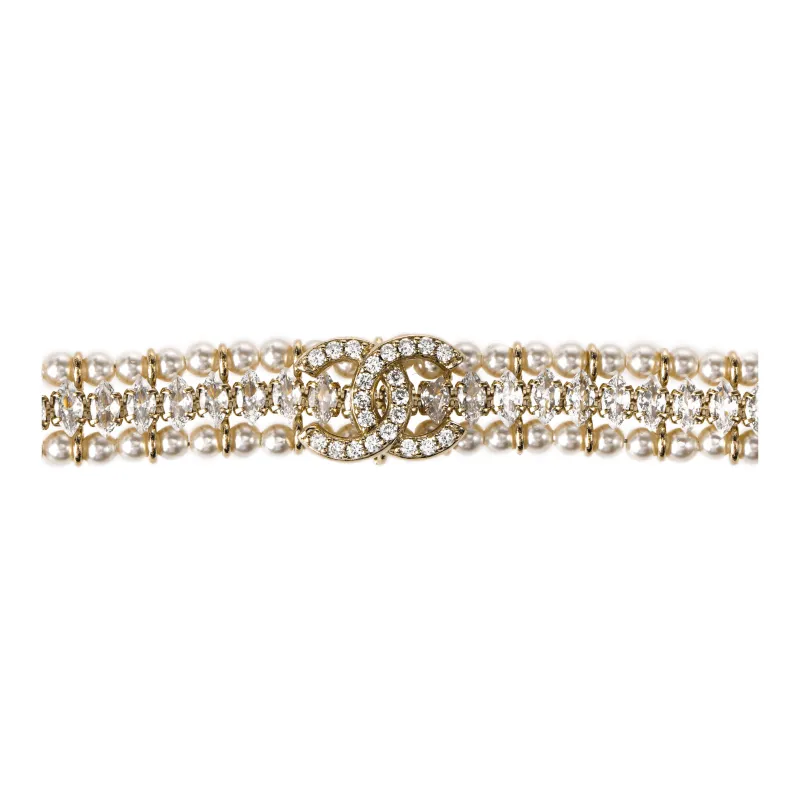 CHANEL Metal Necklaces Metal Necklaces Women's White-2