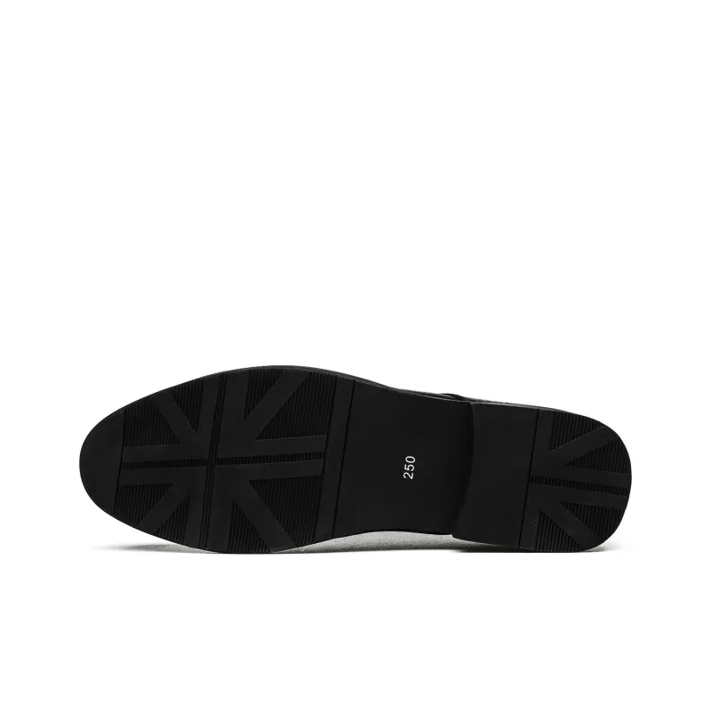 CHINT Dress Shoes Men Low Top Black-4