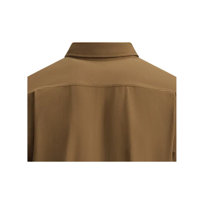Under Armour Shirts Men Brown-4