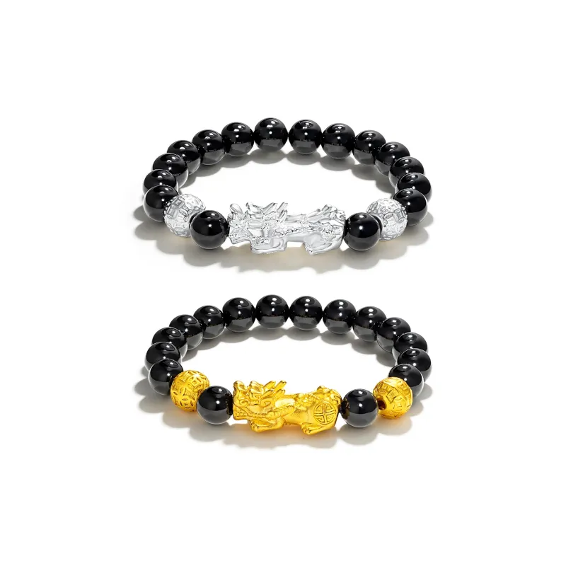 North Cain Colored Glaze Jade Bracelets Unisex-5