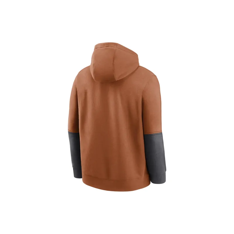 Nike Texas Longhorns Sideline Team Issue Club Men's Nike College Pullover Hoodie-1