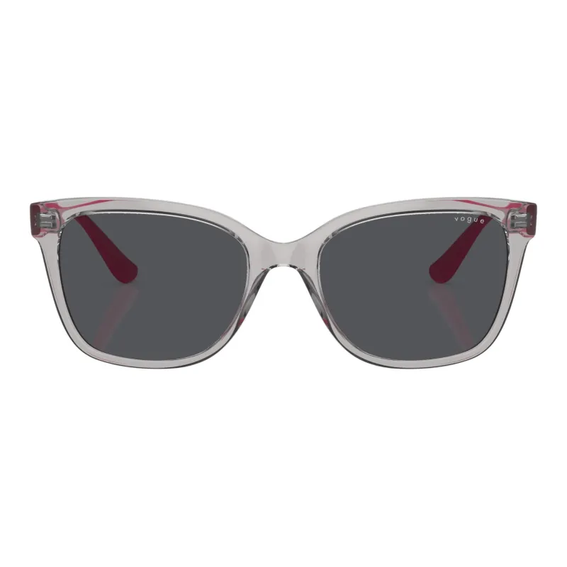 VOGUE Acetate Square Sunglasses Women's Gray/Pink-1