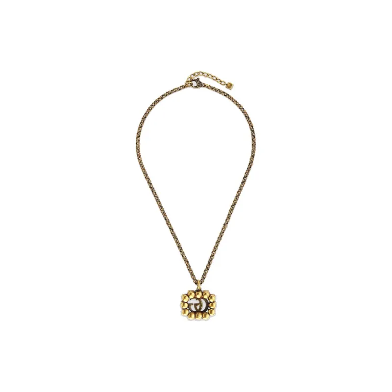 GUCCI Classic Double G Necklace Collection Necklaces Women's-2