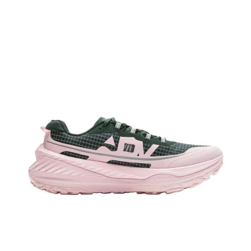 LiNing Di Lu V2 Cushioning, Slip Resistant, Abrasion Resistant, Rebound Low Top Running Shoes Men's Pink Green-1