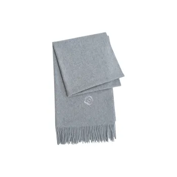 LOST PATTERN Cashmere Knit Scarves Women's Heather Gray